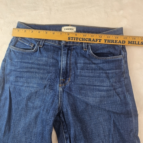 L’Agence Jeans high Line Distressed skinny jeans Women’s 28 Frayed Hem RN 126654 - Picture 6 of 13